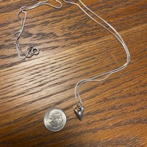 ROBERT LEE MORRIS Sterling Silver Heart Charm with 18” chain